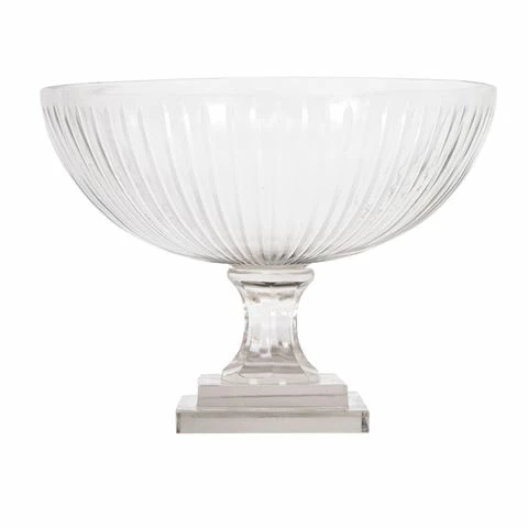 Florabelle - Cello Strip Cut Glass Bowl Clear 27x36cm 3 Florabelle - Cello Strip Cut Glass Bowl Clear 27x36cm