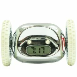 Clocky - Chrome Alarm Clock On Wheels
