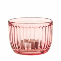 Iittala - Raami Tealight Candle Holder Salmon Pink 9cm