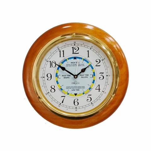 Cobb & Co. - Time & Tide Clock Oak Gloss Finish 28cm 3 Cobb & Co. - Time & Tide Clock Oak Gloss Finish 28cm