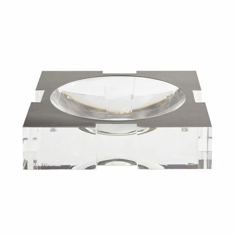 Greg Natale - Carter Acrylic Bowl Brushed Metal Platinum Sm 3 Greg Natale - Carter Acrylic Bowl Brushed Metal Platinum Sm