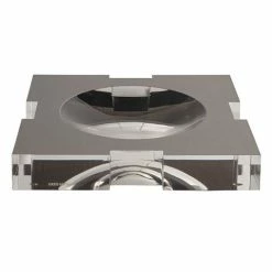 Greg Natale - Carter Acrylic Bowl W/Brushed Metal Platinum