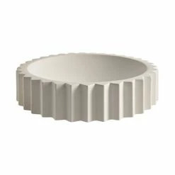 Greg Natale - Parallel Lines Bowl White 40cm