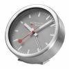 Mondaine - Official Swiss Railways Alarm Clock Grey 13cm -Profile Shop 192077 Large