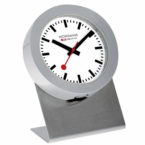 Mondaine - White Magnet Clock DL 50mm 3 Mondaine - White Magnet Clock DL 50mm