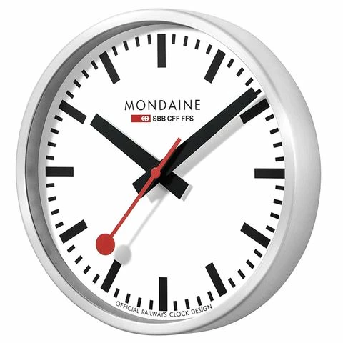 Mondaine - Official Swiss Railways Wall Clock White 25cm 3 Mondaine - Official Swiss Railways Wall Clock White 25cm