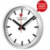 Mondaine - Smart Stop2Go Wall Clock White -Profile Shop 440042 Large