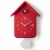 Guzzini - QQ Cuckoo Clock With Pendulum Red 2 Guzzini - QQ Cuckoo Clock With Pendulum Red -Profile Shop 448689 Large