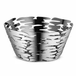 Alessi - Barket Round Basket Stainless Steel 21x10x21cm