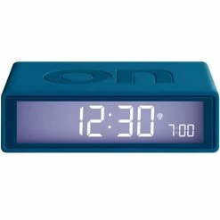 Lexon - Flip+ Reversible Alarm Clock LCD Egg Blue