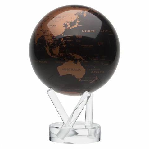 Mova - Copper Spinning Globe Small 3 Mova - Copper Spinning Globe Small
