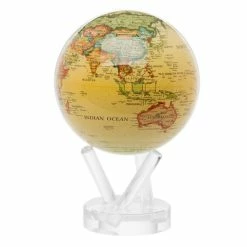 Mova - Antique Spinning Globe Medium Beige