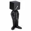 Antartidee - Cubic Man Clock Black 31cm 1 Antartidee - Cubic Man Clock Black 31cm -Profile Shop 496989 Large