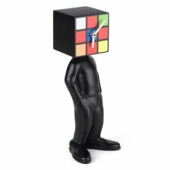 Antartidee - Cubic Man Clock Black Rubik Multicolour 31cm
