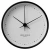 Georg Jensen - Koppel Clock White With Black Border 22cm 1 Georg Jensen - Koppel Clock White With Black Border 22cm -Profile Shop 527051 Large