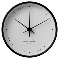 Georg Jensen - Koppel Clock White With Black Border 22cm