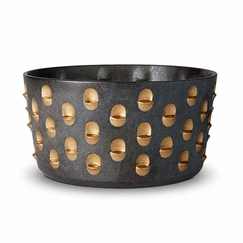 L'Objet - Coba Bowl Aged Bronze & Gold Medium 3 L'Objet - Coba Bowl Aged Bronze & Gold Medium