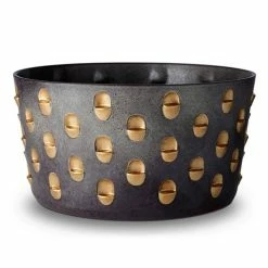 L'Objet - Coba Bowl Aged Bronze & Gold Large