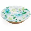 Industrial Luxe - Mango Wood Bowl Petals Medium Blue -Profile Shop 573218 Large