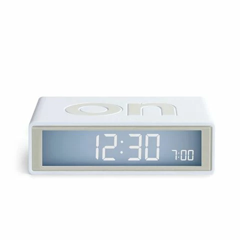 Lexon - Flip+ Travel LCD Alarm Clock White 3 Lexon - Flip+ Travel LCD Alarm Clock White