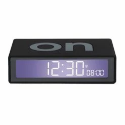 Lexon - Flip+ Reversible Travel Alarm Clock LCD Black