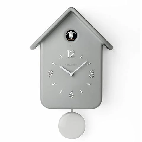Guzzini - QQ Cuckoo Clock With Pendulum Grey 3 Guzzini - QQ Cuckoo Clock With Pendulum Grey