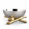 L'Objet - Bambou Bowl Stainless Steel & Gold Plated 15cm -Profile Shop 591875 Large