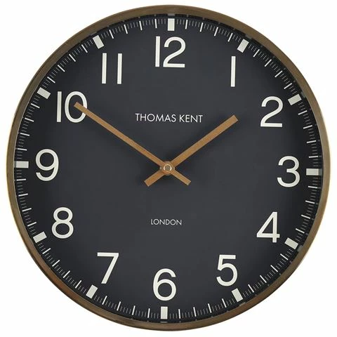 Thomas Kent - Clocksmith Wall Clock Brass & Black 30cm 3 Thomas Kent - Clocksmith Wall Clock Brass & Black 30cm