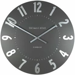 Thomas Kent - Mulberry Wall Clock Graphite & Silver 30cm