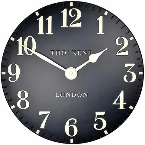 Thomas Kent - Arabic Wall Clock Black 30cm 3 Thomas Kent - Arabic Wall Clock Black 30cm