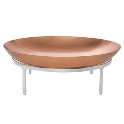 Paola C - Tiberius I Fruit Bowl W/Silver Base Copper