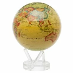 Mova - Antique Spinning Globe Large Beige
