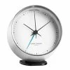 Georg Jensen - Koppel White & Steel Alarm Clock 2 Georg Jensen - Koppel White & Steel Alarm Clock -Profile Shop 893183 Large