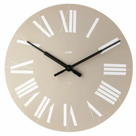 Alessi - Firenze Wall Clock Grey 3 Alessi - Firenze Wall Clock Grey