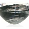 Kosta Boda - Contrast Bowl Medium Black 23cm -Profile Shop 930506 Large