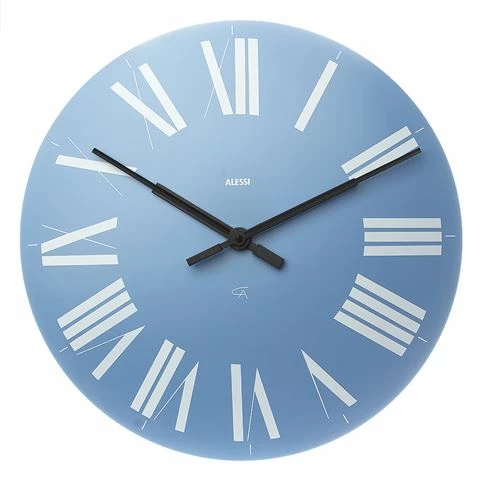 Alessi - Firenze Wall Clock Light Blue 3 Alessi - Firenze Wall Clock Light Blue